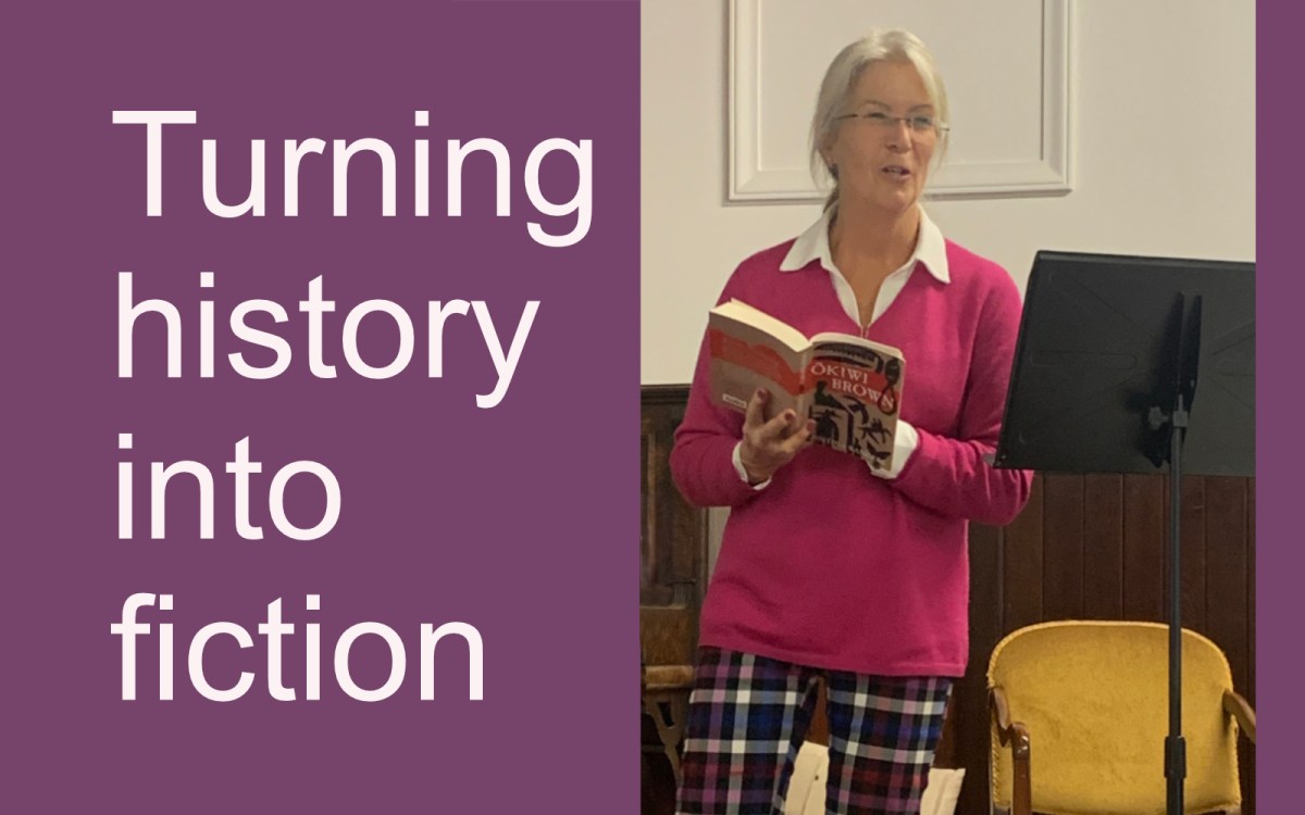 Turning history into fiction, Cristina Sanders